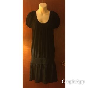 JUICY COUTURE BLACK SCOOP NECK DRESS.